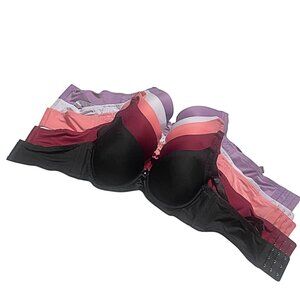 Angelina 5-Pack Seamless T-Shirt Bra Bundle – 32B  | Everyday Comfort & Support